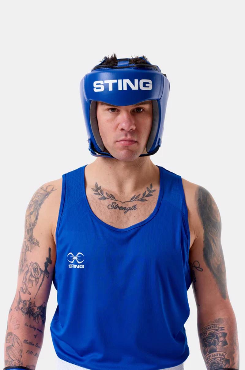 Sting sports Competition Approved Headguard -blue